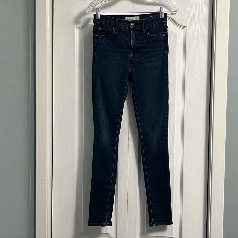 DENIM FORUM The Nico Mid Rise Skinny denim jeans women’s size 26 blue